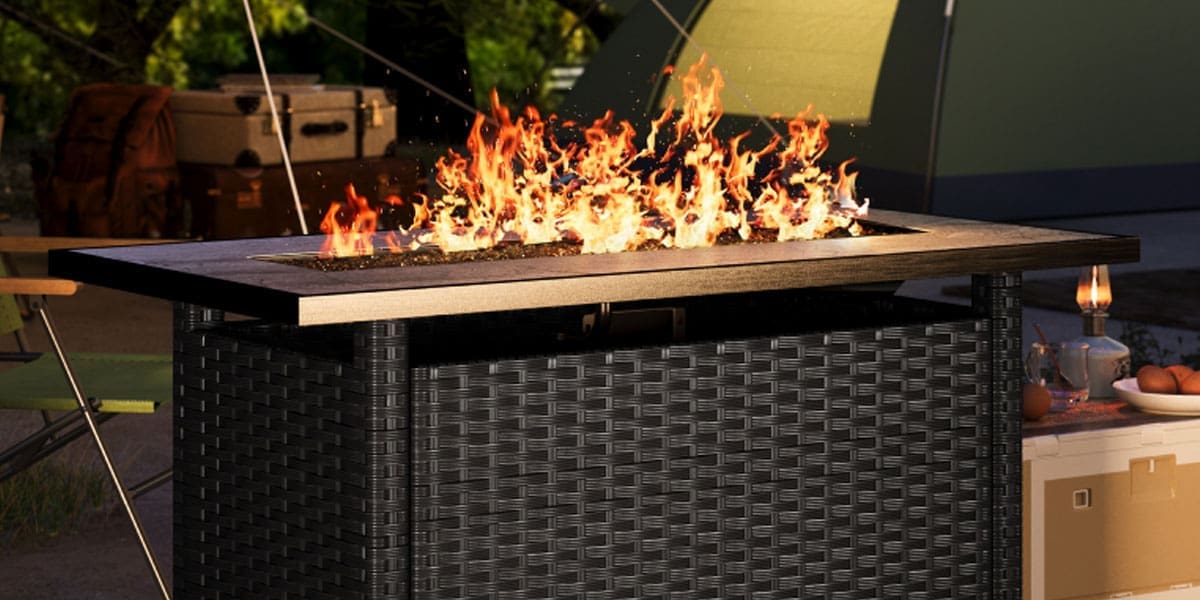 Gizoon 45" Propane Fire Pit Table