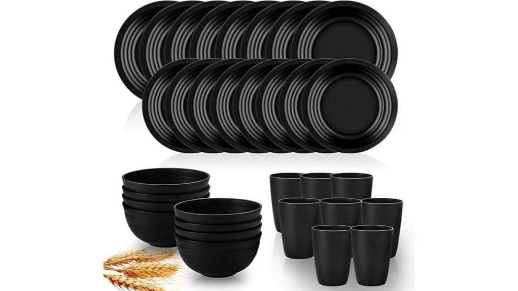 eco friendly 32 piece tableware set