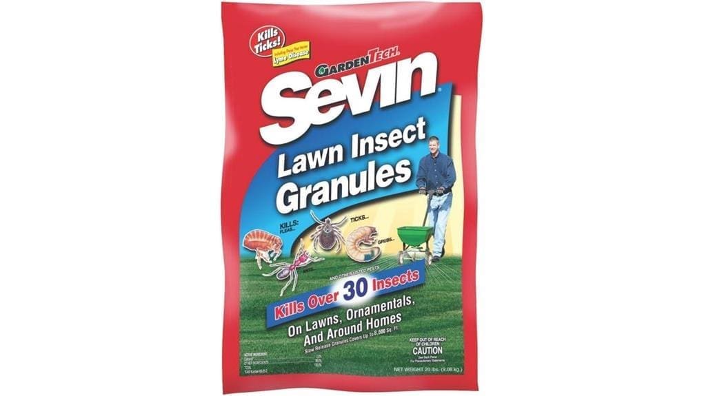 sevin 20 pound lawn granules
